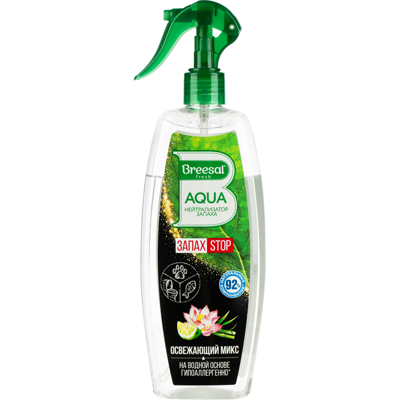 Изображение товара Нейтрализатор запаха Breesal Aqua Освежающий микс 375 мл спрей для помещений