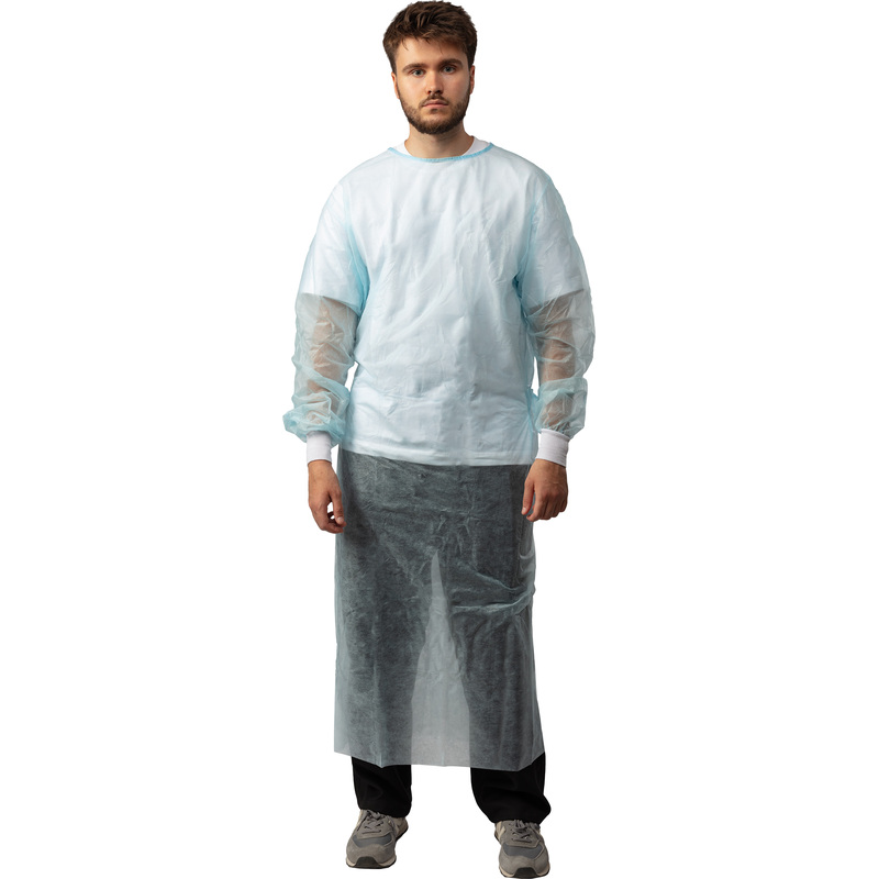Изображение товара Одноразовый хирургический халат Инмедиз стандарт 52-54 водоотталкивающий стерильный