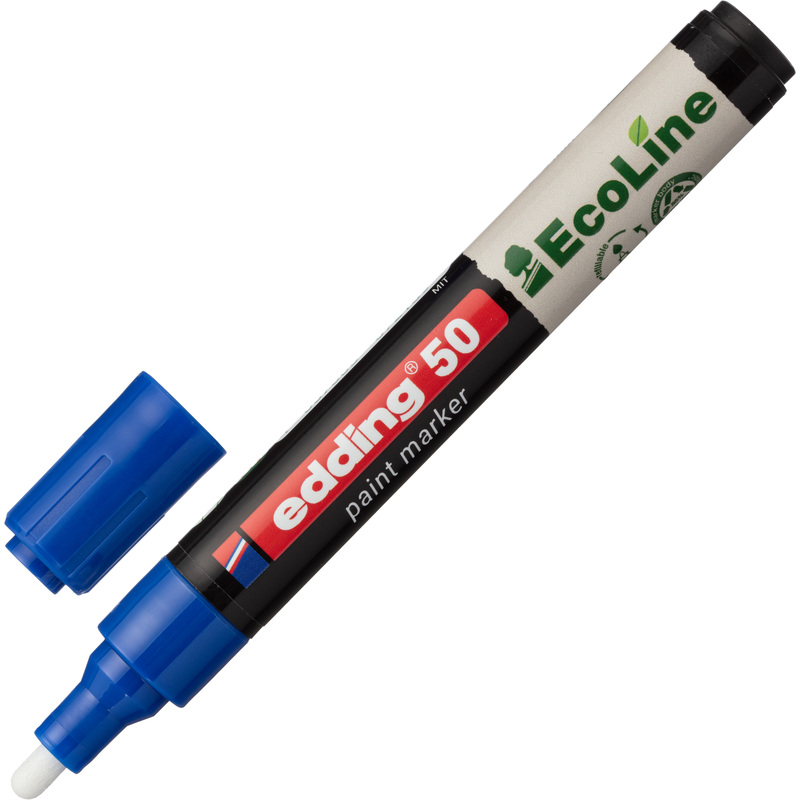 Изображение товара Промышленный лаковый маркер Edding на водной основе синий 2-3 мм (4-50-003)
