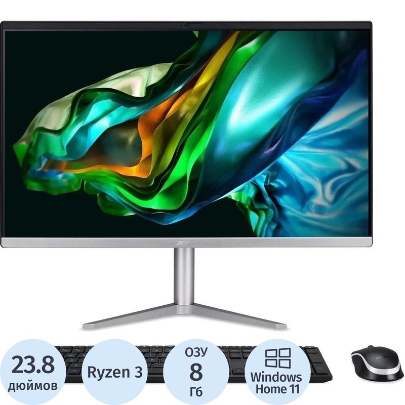 Изображение товара Моноблок Acer Aspire C24-1300 с 23,8 Full HD IPS и SSD 512 ГБ