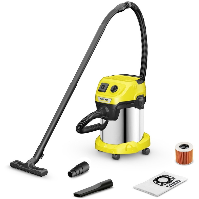 Изображение товара Пылесос Karcher WD 3 P S V-17/4/20 желтый мощный и универсальный