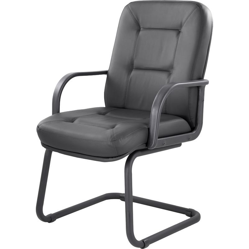 Изображение товара Конференц-кресло Идра чёрное из искусственной кожи для офиса