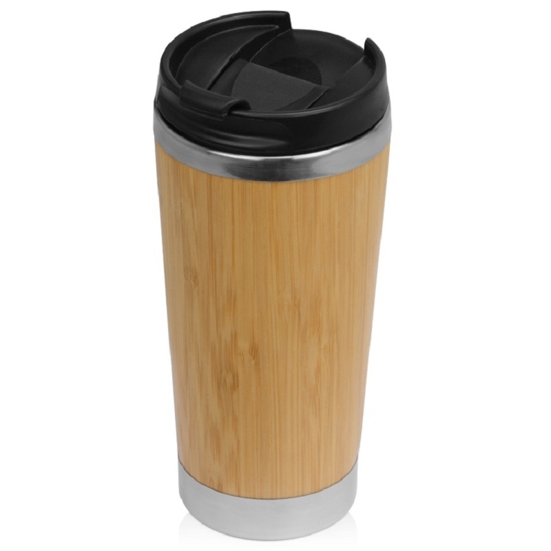 Изображение товара Термокружка Stem 420 мл коричневая с крышкой для напитков