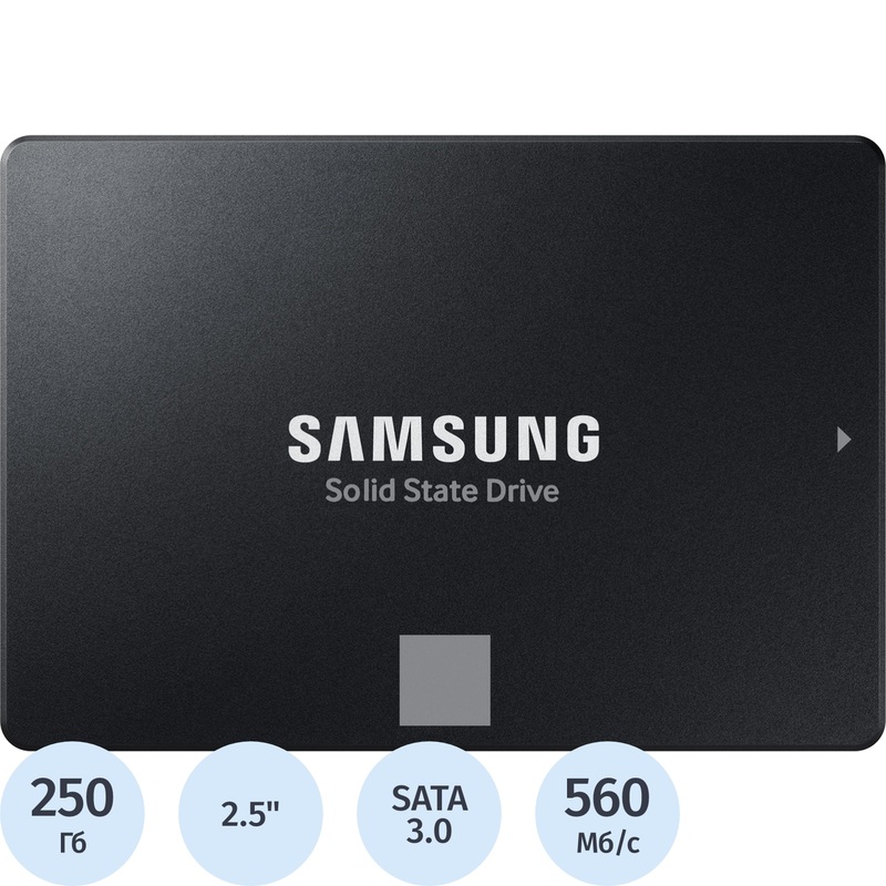 Изображение товара SSD накопитель Samsung 870 EVO 250 ГБ (MZ-77E250B/EU)