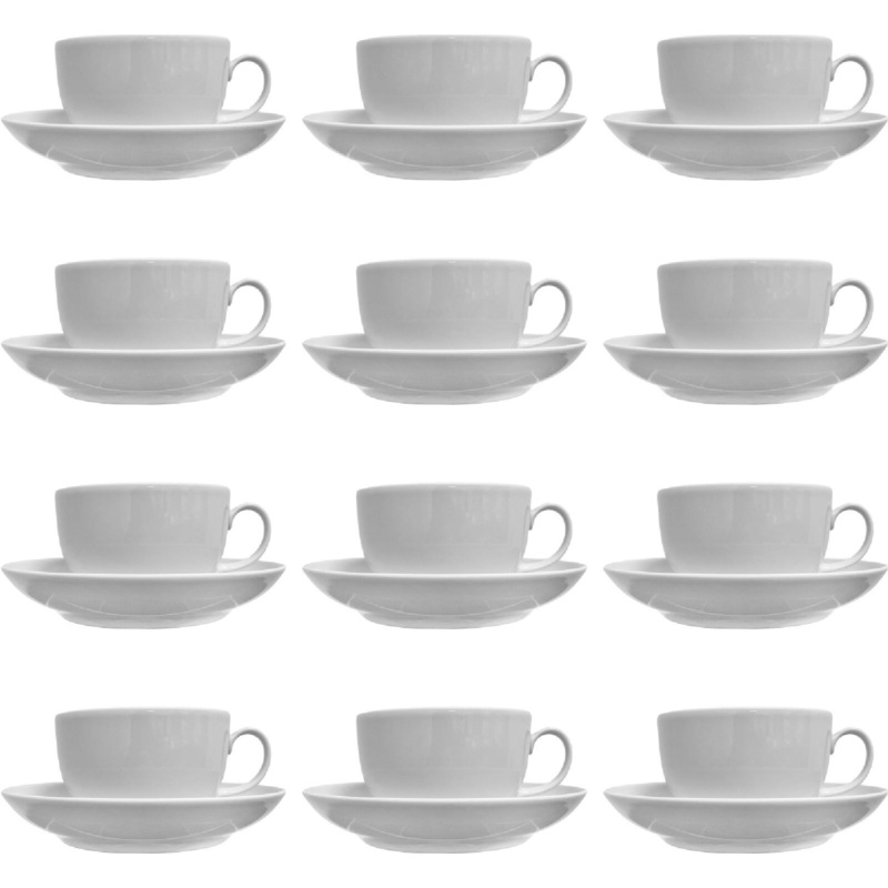 Изображение товара Фарфоровая чайная пара Янтарь 210 мл 12 штук Дулевский фарфоровый завод