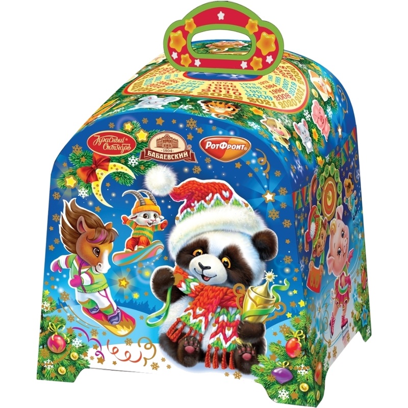 Изображение товара Новогодний сладкий подарок Объединенные кондитеры 1000 г конфеты шоколад набор подарочный