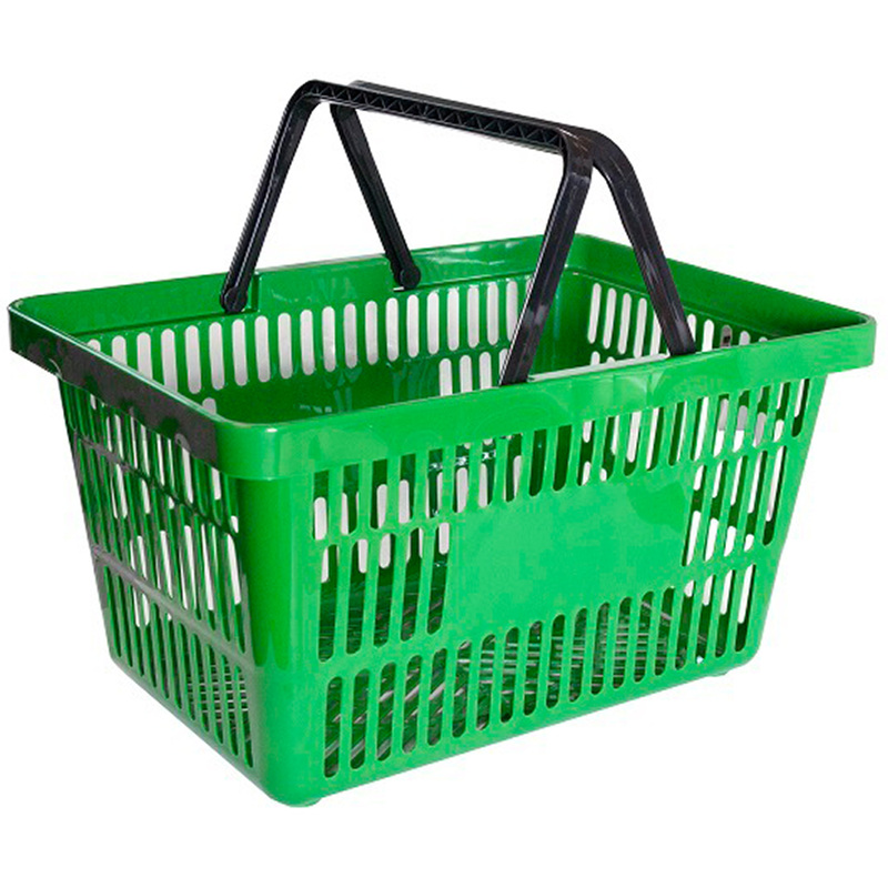 Изображение товара Корзина покупательская PL-722 (зеленый, 5 штук в упаковке)