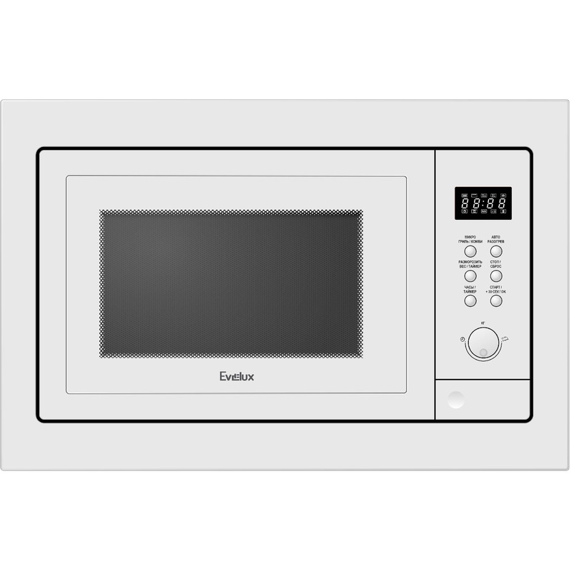 Изображение товара Встраиваемая микроволновая печь Evelux MW 25 W с функциями гриля и размораживания