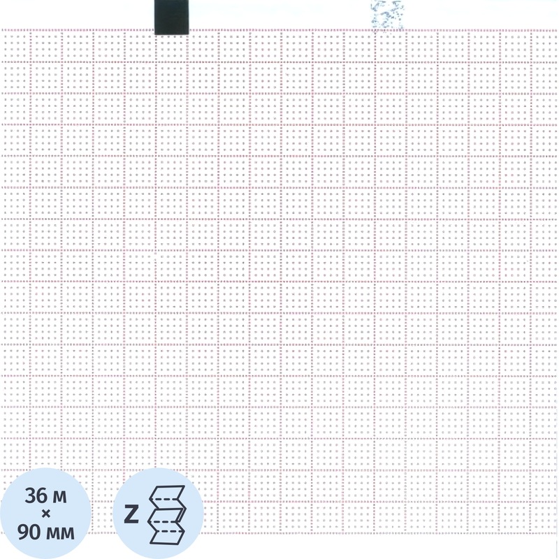 Изображение товара Лента тепловая регистрационная для ЭКГ Комус Медицина SCHILLER AT-1 ЛДМ 90х90х400
