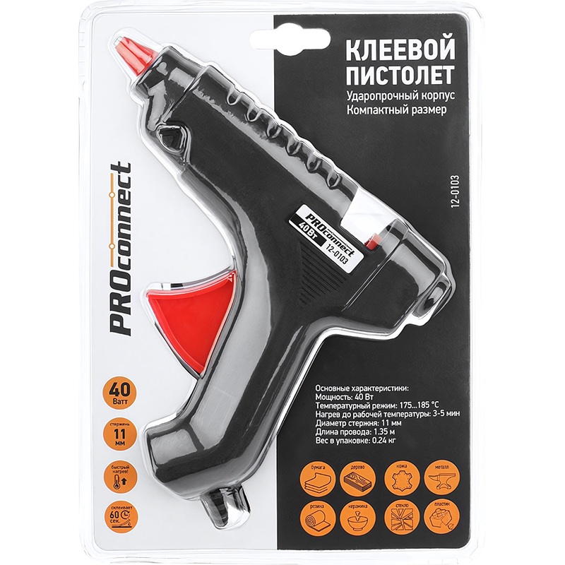 Изображение товара Клеевой пистолет сетевой Proconnect (12-0103)