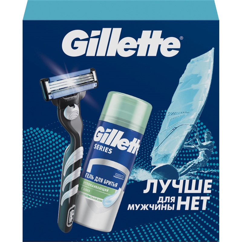 Изображение товара Подарочный набор косметики для мужчин Gillette Mach 3