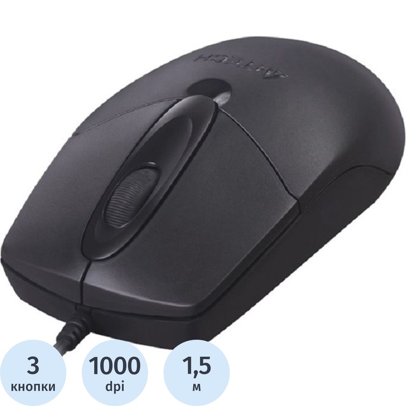 Изображение товара Мышь игровая A4Tech OP-720 черная (513289)