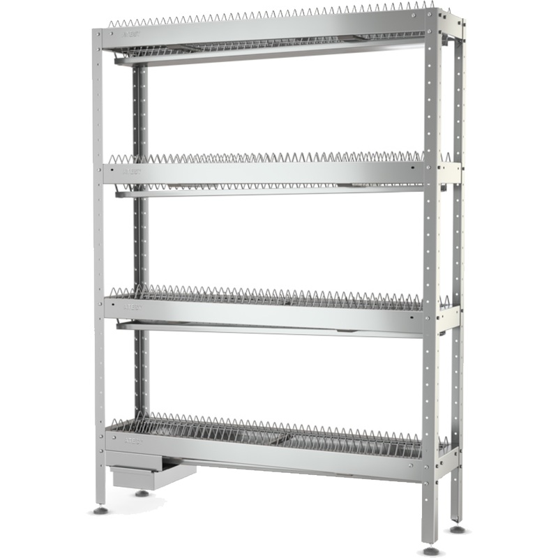 Изображение товара Стеллаж металлический СКТ-С-1200-02-Н 4 полки 1200х300х1670 мм