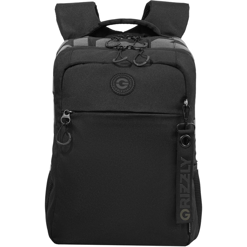 Изображение товара Рюкзак школьный с обвесом GRIZZLY черный,RB-656-6/1 Изображение товара Рюкзак школьный с обвесом GRIZZLY черный,RB-656-6/1