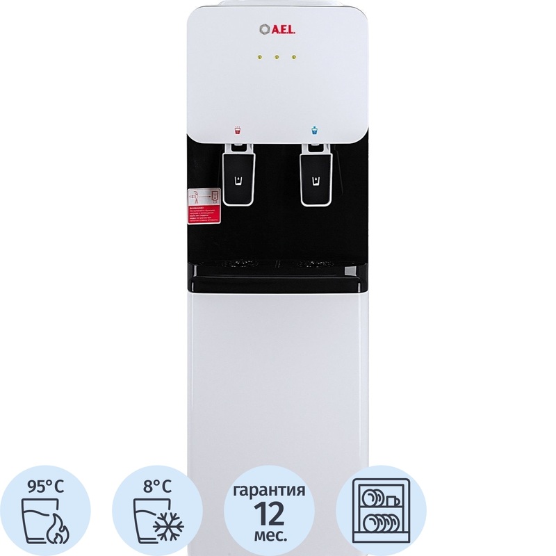 Изображение товара Кулер для воды AEL LD-AEL-85C белый (нагрев и охлаждение)