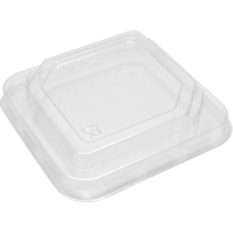 Изображение товара Крышка для контейнера Протэк ПР-СТ 80x80 мм прозрачная 720 штук