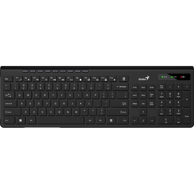 Изображение товара Беспроводная мембранная клавиатура Genius Slimstar 7230 радиоканал черная