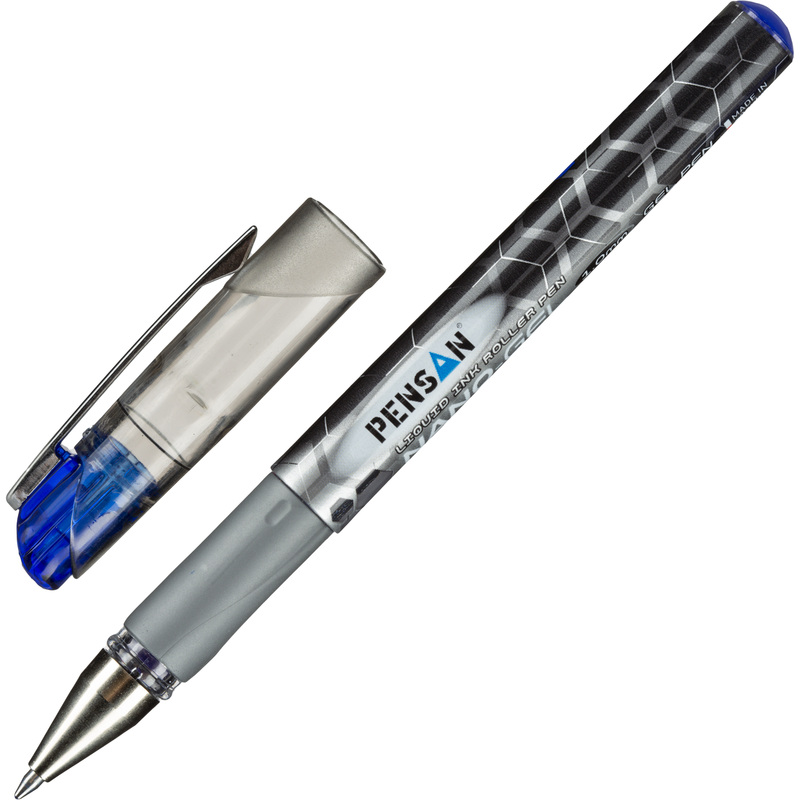 Изображение товара Гелевая ручка Pensan Nano Gel синяя 0.7 мм металлический шарик корпус Tурция