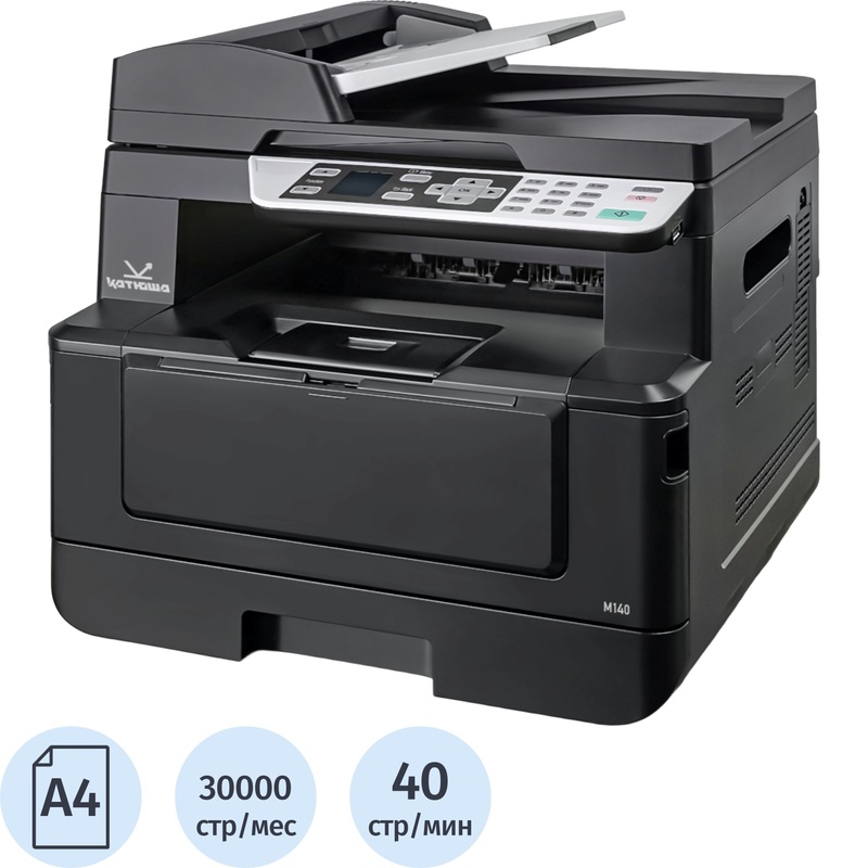 Изображение товара МФУ лазерное чёрно-белая печать А4 Катюша M140 Ethernet (RJ-45), USB (M140-pp)