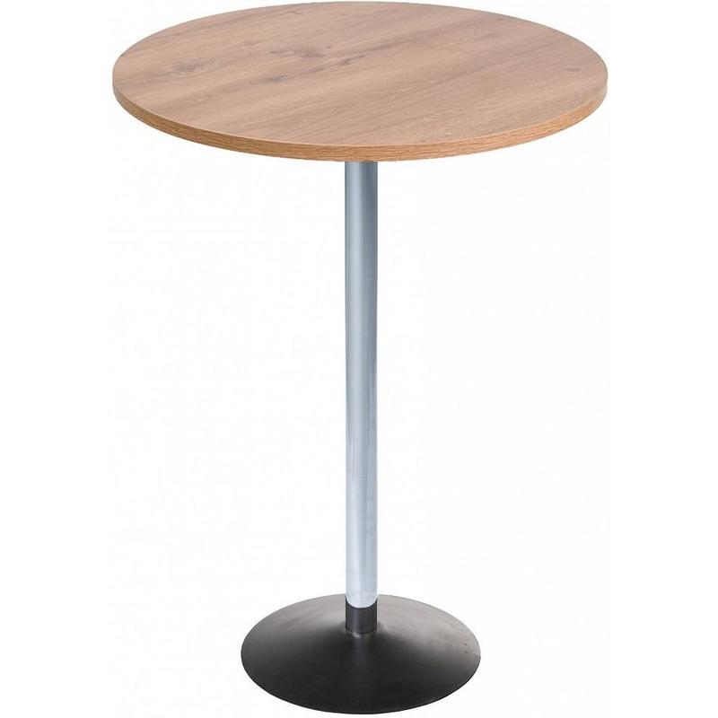 Изображение товара Стол барный Стив (дуб горный/серебристый, 800х800х1075 мм)