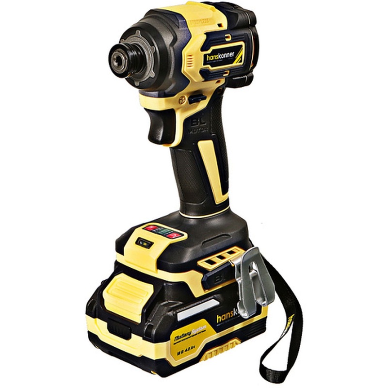 Изображение товара Винтоверт Hanskonner 1BatterySystem HCD20280BLC мощный аккумуляторный ударный инструмент 18В