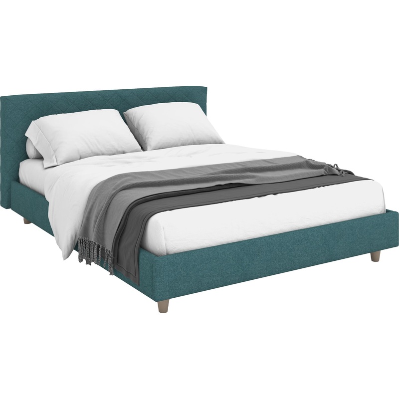 Изображение товара Металлическая кровать Онега Лофт морская волна 2200х1925 мм спальное место 1600х2000 мм