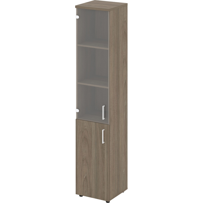 Изображение товара Шкаф для документов Style Project SN.STU-102 (L) левое закрывание дверей, со стеклом (вяз благородный, 400x400x1982 мм) Изображение товара Шкаф для документов Style Project SN.STU-102 (L) левое закрывание дверей, со стеклом (вяз благородный, 400x400x1982 мм)