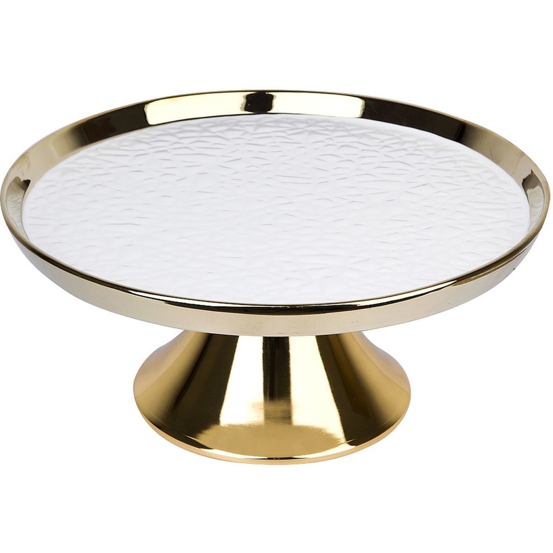 Изображение товара Фарфоровое блюдо Nouvelle Home Маршмеллоу 30,5 см с золотым декором