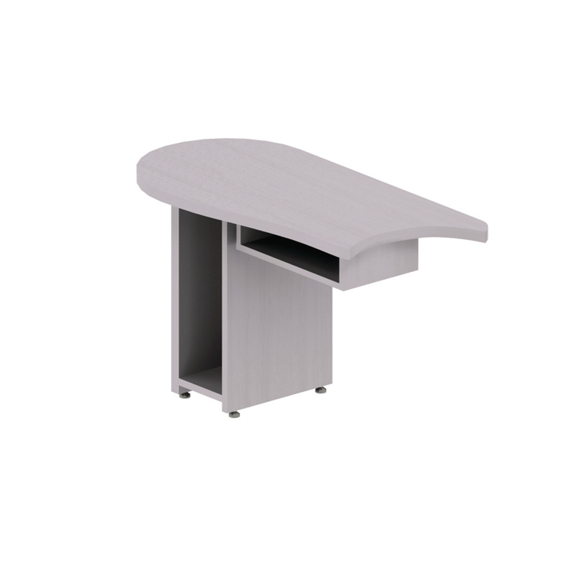 Изображение товара Стол-приставка левый из ЛДСП молочный дуб 1300x604x750 мм Статус