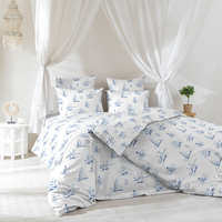 Комплект постельного белья Verossa Regatta blue 2-спальное с  европростынёй сатин 70x70 см