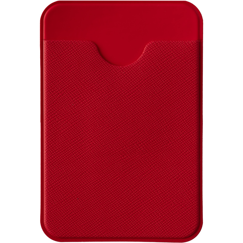 Изображение товара Чехол-картхолдер из экокожи красный для карт и пропусков