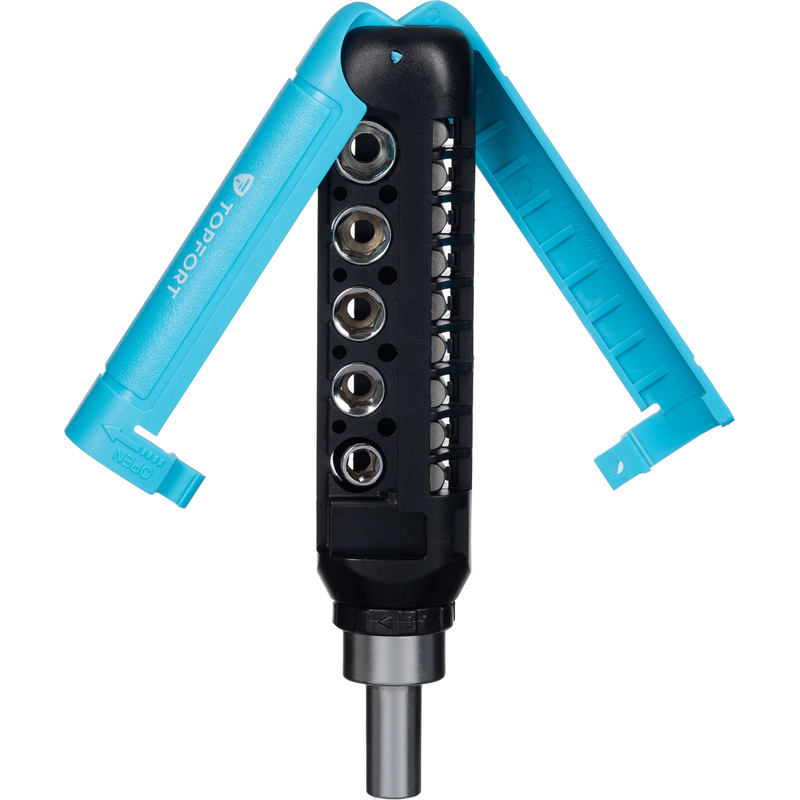 Изображение товара Набор отвёрток реверсивных TOPFORT с трещоткой и открывашкой (16 шт)