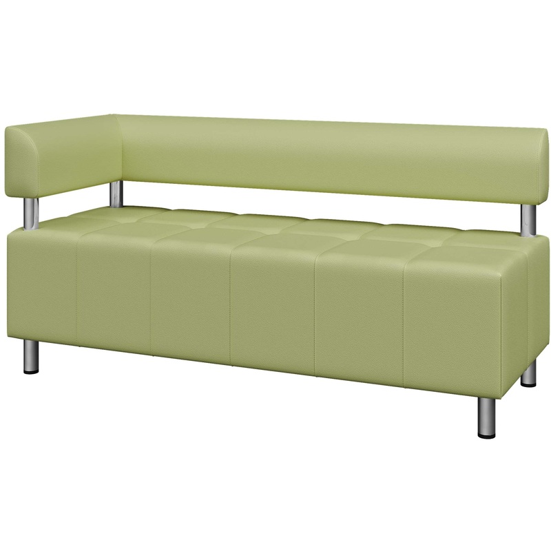 Изображение товара Угловой модуль дивана Юнит-Док U2-R светло-зеленый искусственная кожа 1620х630 мм