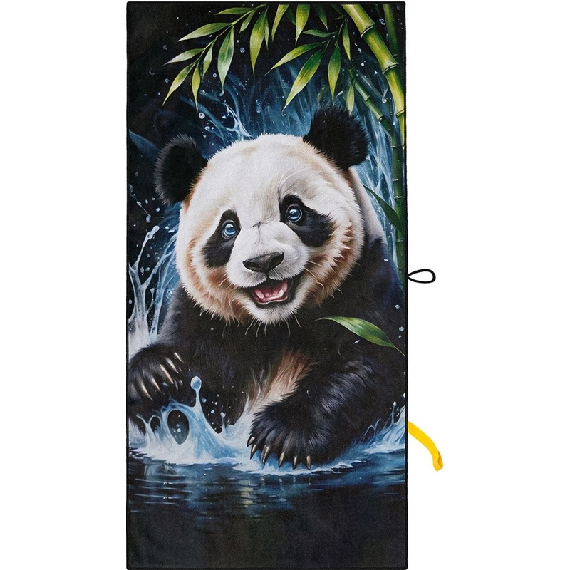 Изображение товара Полотенце из микрофибры The Panda 70х140 см 300 г/кв.м разноцветное