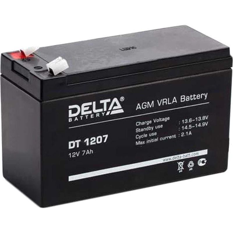 Изображение товара Батарея для ИБП Delta DT 1207 12 В 7 Ач
