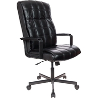 Кресло для руководителя Easy Chair 562 TR чёрное (рециклированная кожа,  металл)