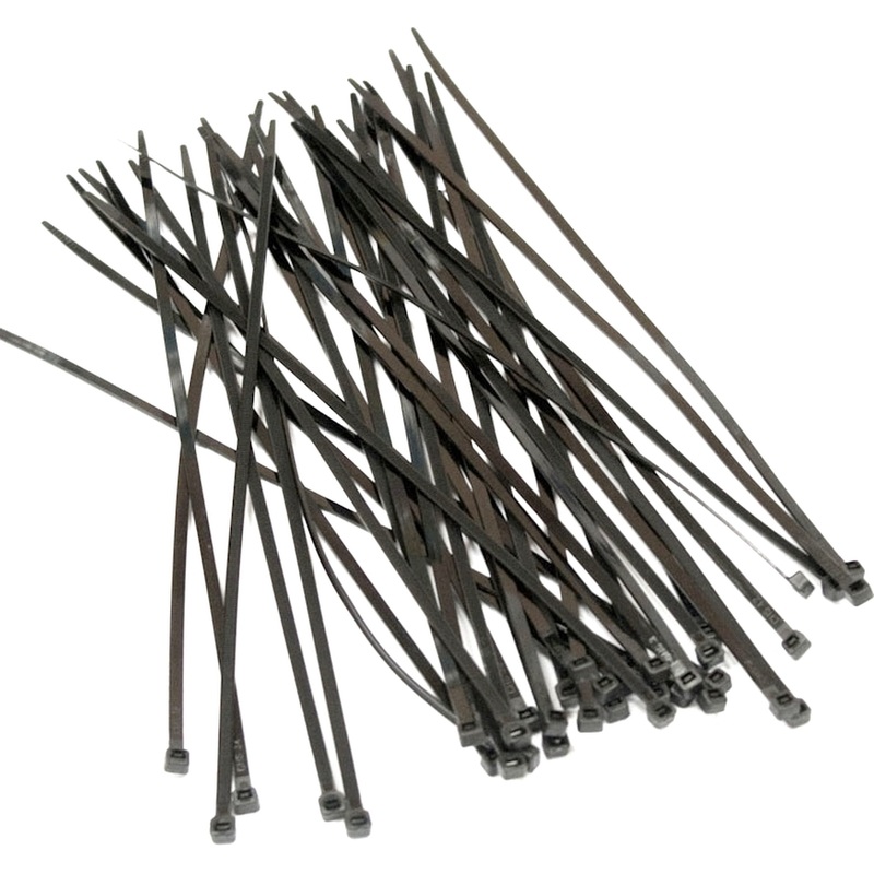 Изображение товара Стяжка (хомут) HyperLine 250x3.6 мм чёрная 100 штук в упаковке (GT-250IBC)