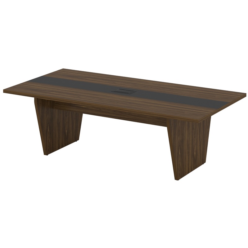 Изображение товара Стол для переговоров Corner COR.PRG-24 орех лоренцо графит 2400х1200 мм