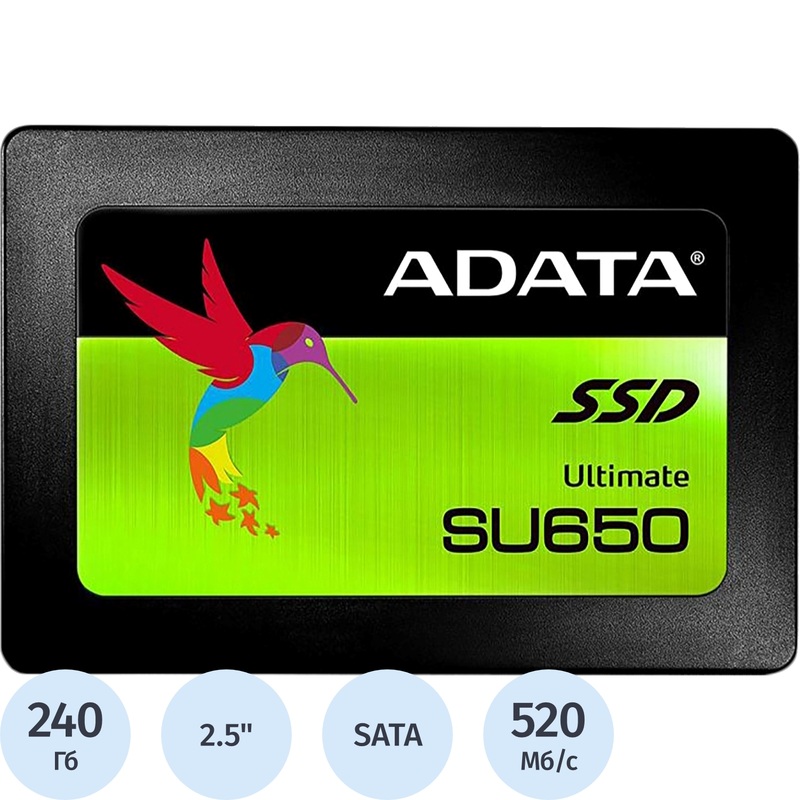 Изображение товара SSD накопитель Adata Ultimate SU650 240 ГБ (ASU650SS-240GT-R)