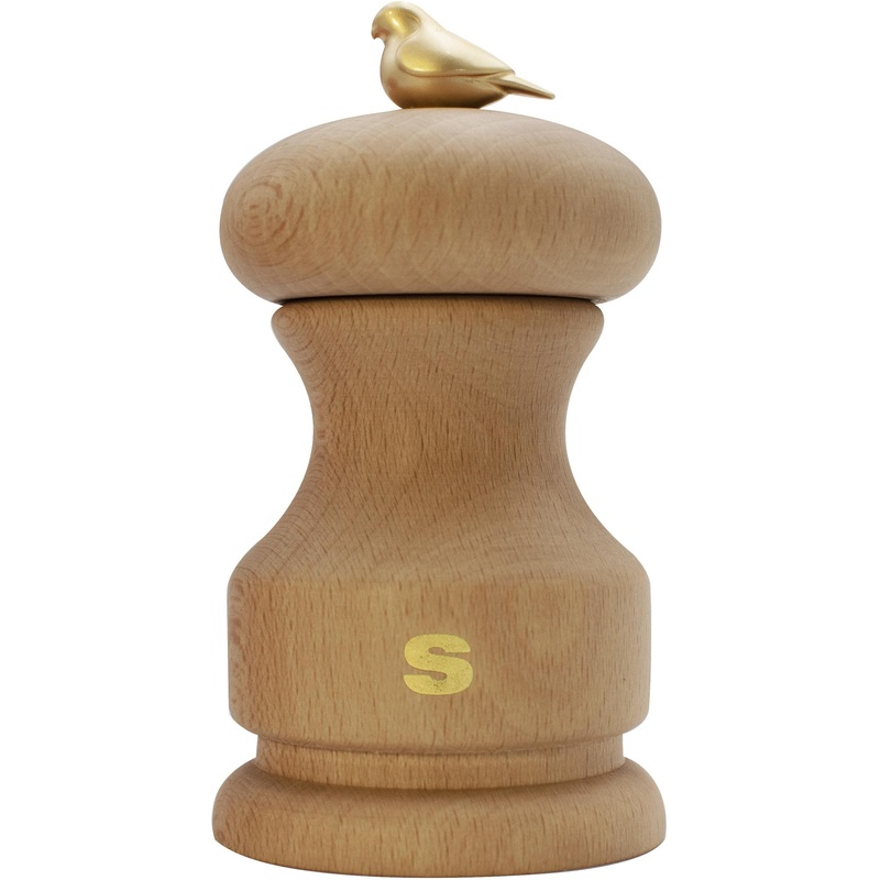Изображение товара Мельница для соли Bisetti Bird высотой 11 см - высокое качество Италия