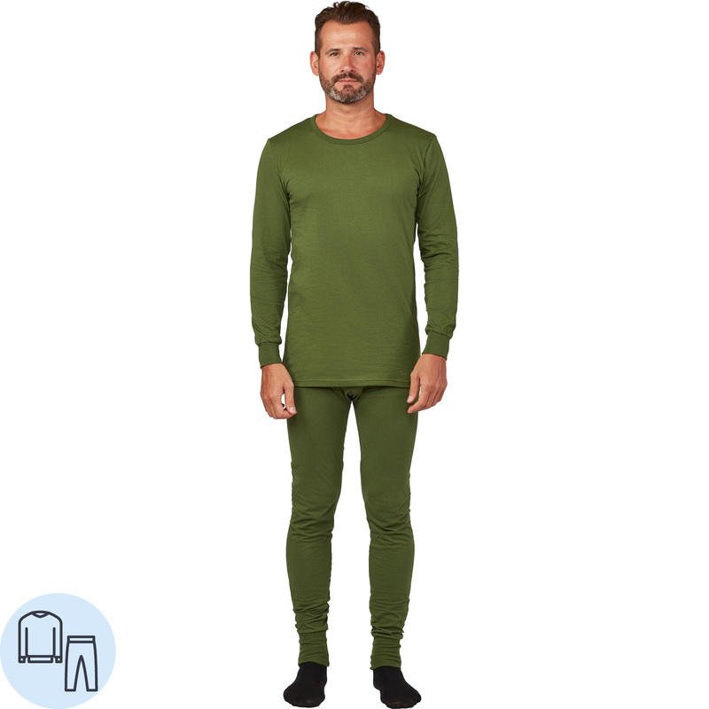 Изображение товара Летнее мужское нательное белье оливкового цвета размер 64-66