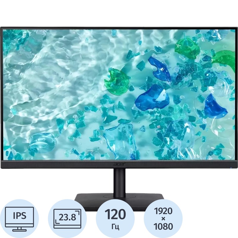 Изображение товара Монитор 23.8" Acer Vero V247YGbi с IPS, 120 Гц, Full HD, черный Изображение товара Монитор 23.8" Acer Vero V247YGbi с IPS, 120 Гц, Full HD, черный