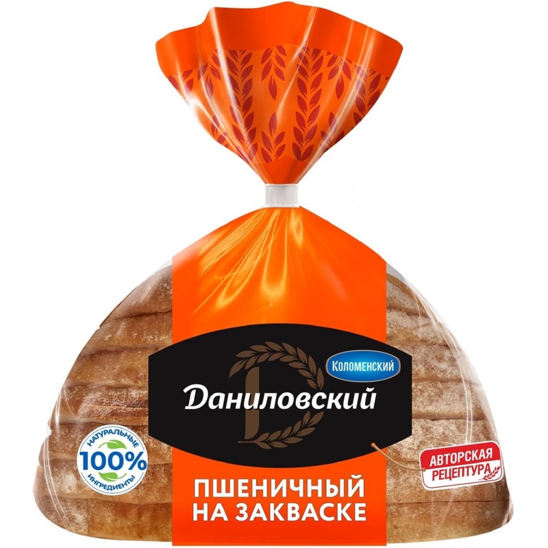 Изображение товара Хлеб Коломенский Даниловский пшеничный в нарезке 250 г