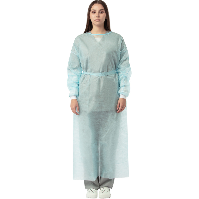 Изображение товара Одноразовый хирургический халат Пелигрин нестерильный, размер 48-54, голубой