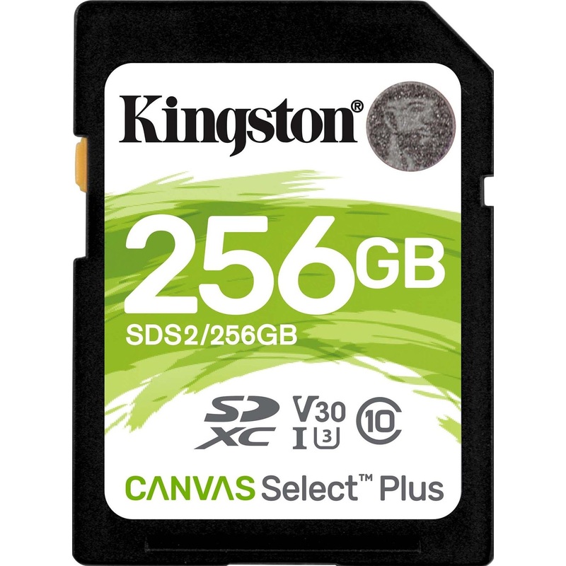 Изображение товара Карта памяти 256 Гб SDXC Kingston Canvas Select Plus UHS-I U3 V30 (SDS2/256Gb)