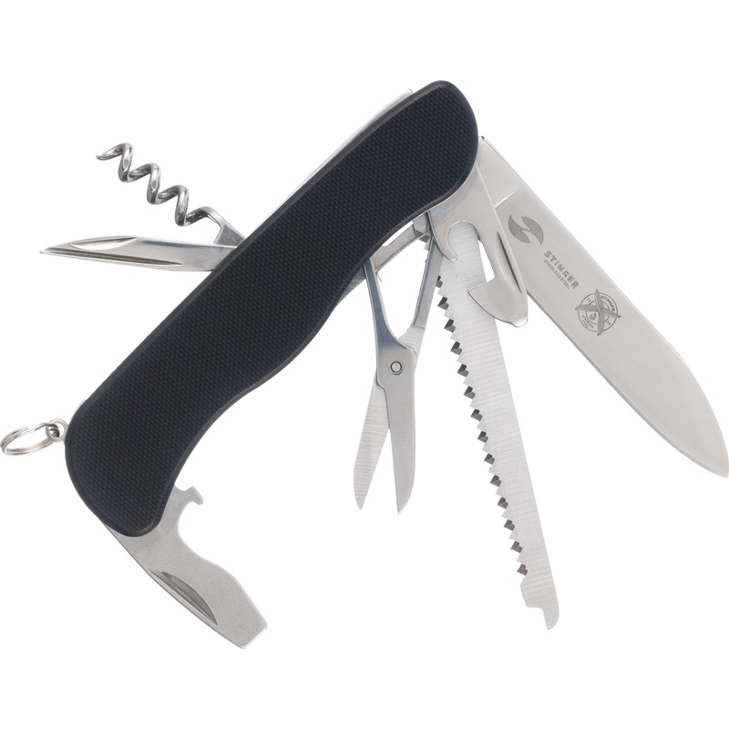 Изображение товара Нож перочинный Stinger 19.5 см чёрный