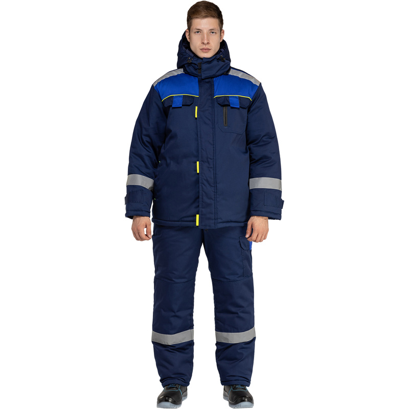Изображение товара Костюм рабочий зимний Бруклин-КПК с СОП синий Size 44-46