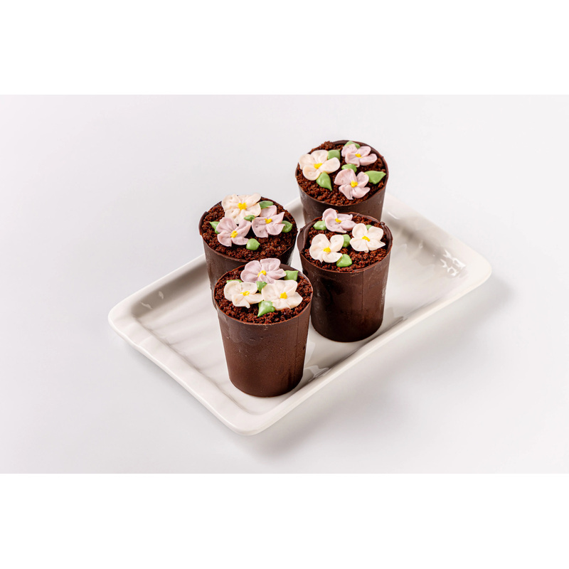 Изображение товара Пирожное Цветы в горшочке 1.5 кг - идеальный десерт для праздников