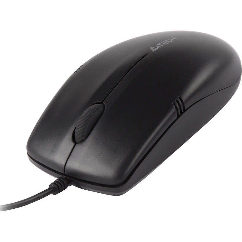 Изображение товара Проводная мышь A4tech OP-530NUS черная с оптическим сенсором 1200 dpi USB