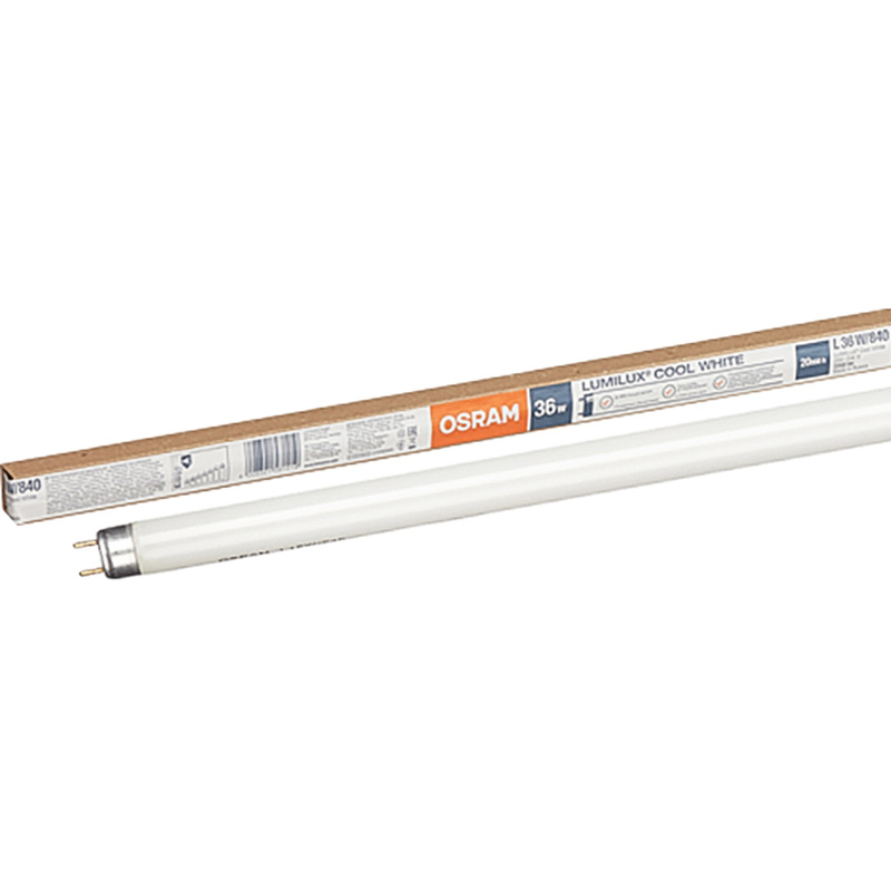 Изображение товара Лампа люминесцентная Osram 36 Вт G13 T8 4000К 3350Лм, 25 штук